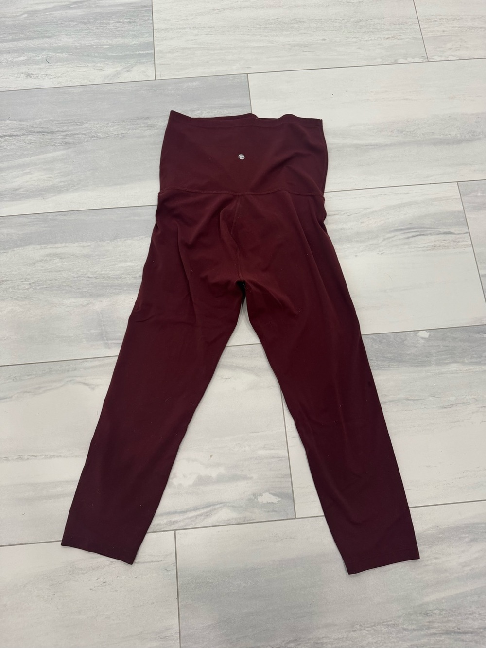 CRZ YOGA Maternity High-Waist Burgundy Butterluxe Leggings